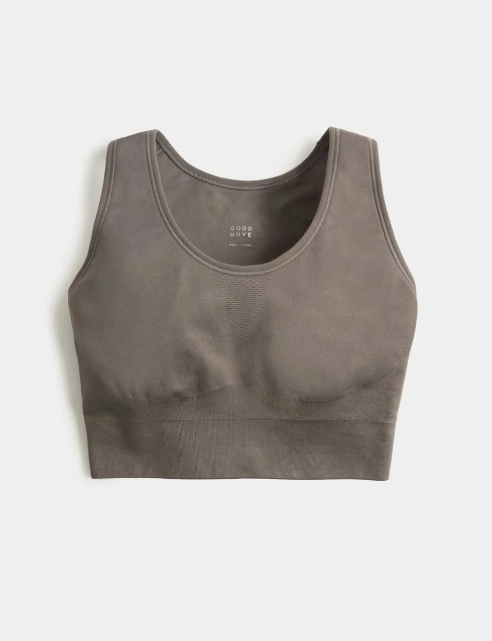 Scoop Neck Seamless Fitted Crop Top