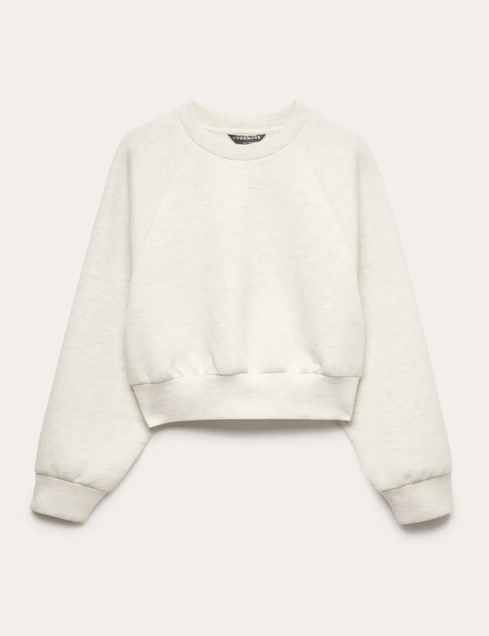Scuba Crew Neck Relaxed Crop Sweatshirt
