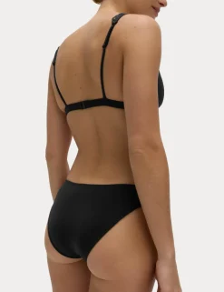 Sculpt Broderie Trim High Leg Bikini Bottoms