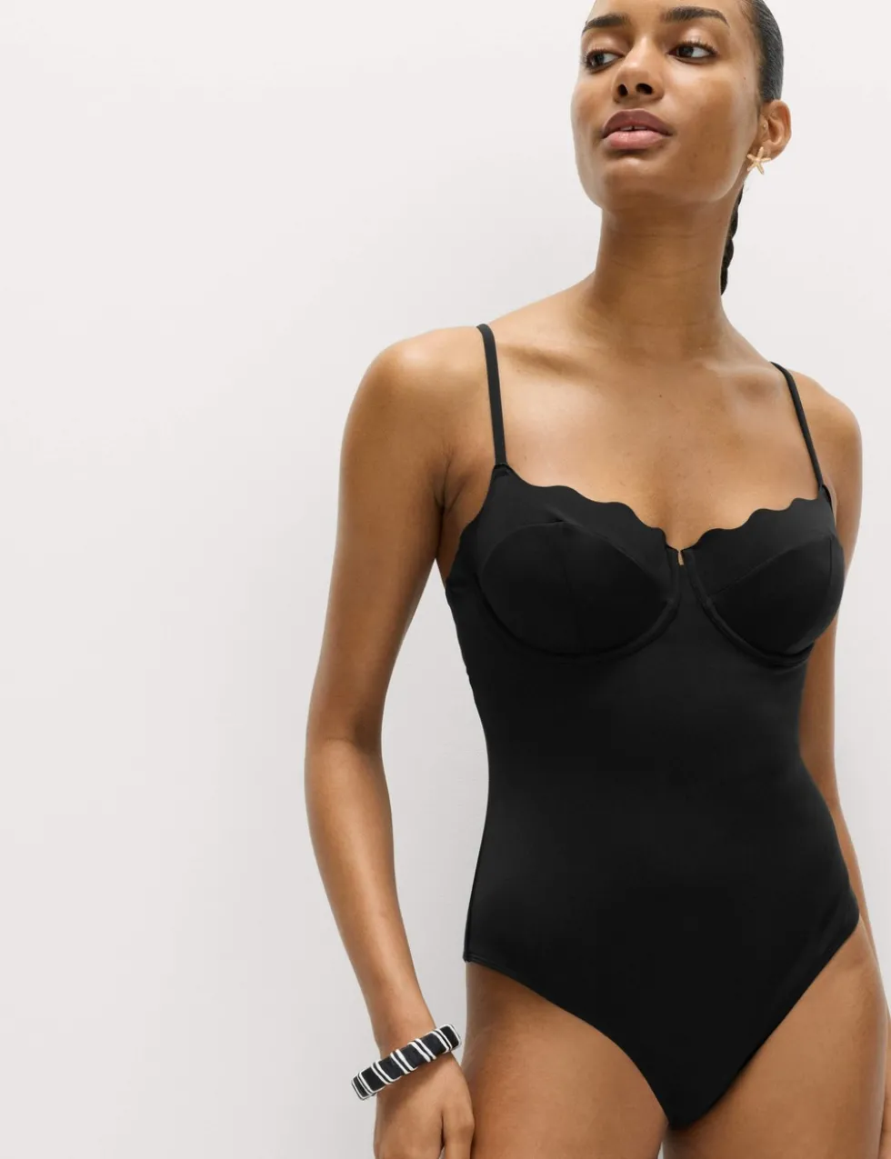 Sculpt Wired Scallop Swimsuit