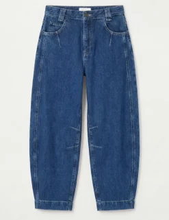 Seam Detail Barrel Leg Jeans