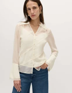Seam Detail Collared Shirt
