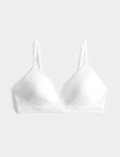 Seamless Ribbed Non Wired First Bra