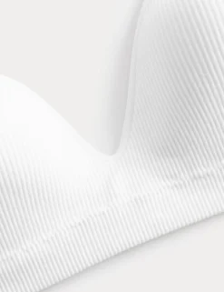 Seamless Ribbed Non Wired First Bra