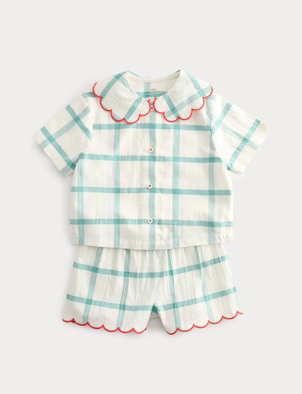 Seersucker Checked Sleepytime Pyjamas (9 Mths-8 Yrs)