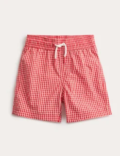 Seersucker Gingham Swim Shorts (2-8 Yrs)
