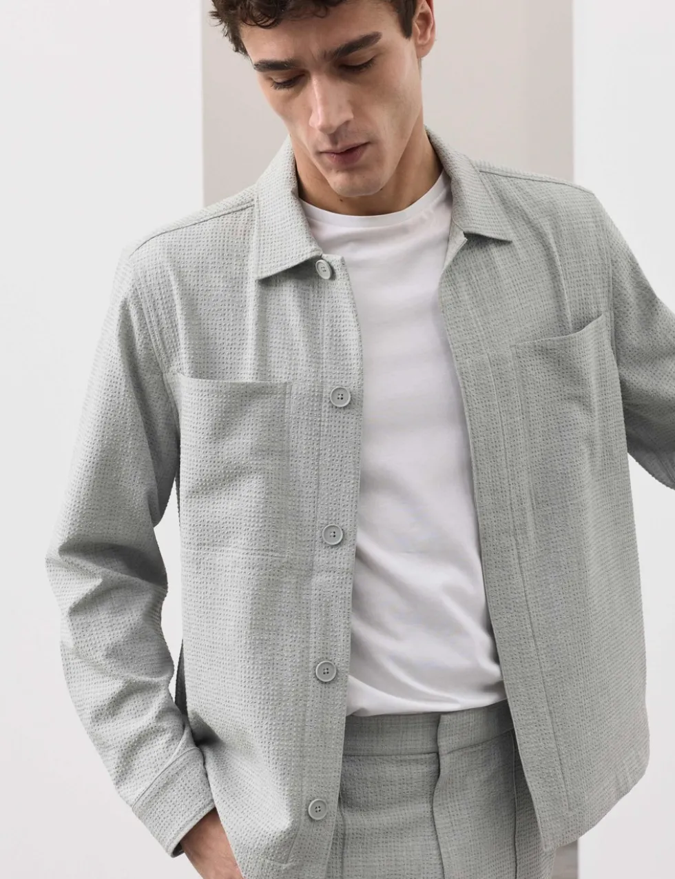 Seersucker Overshirt