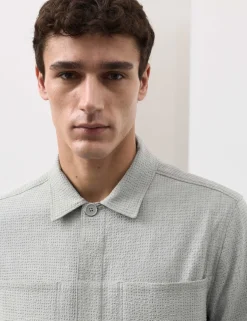 Seersucker Overshirt