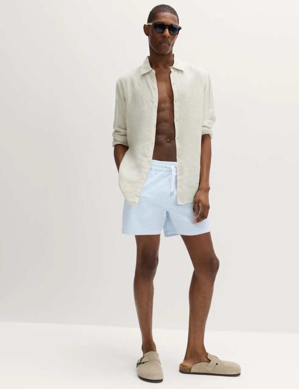 Seersucker Swim Shorts
