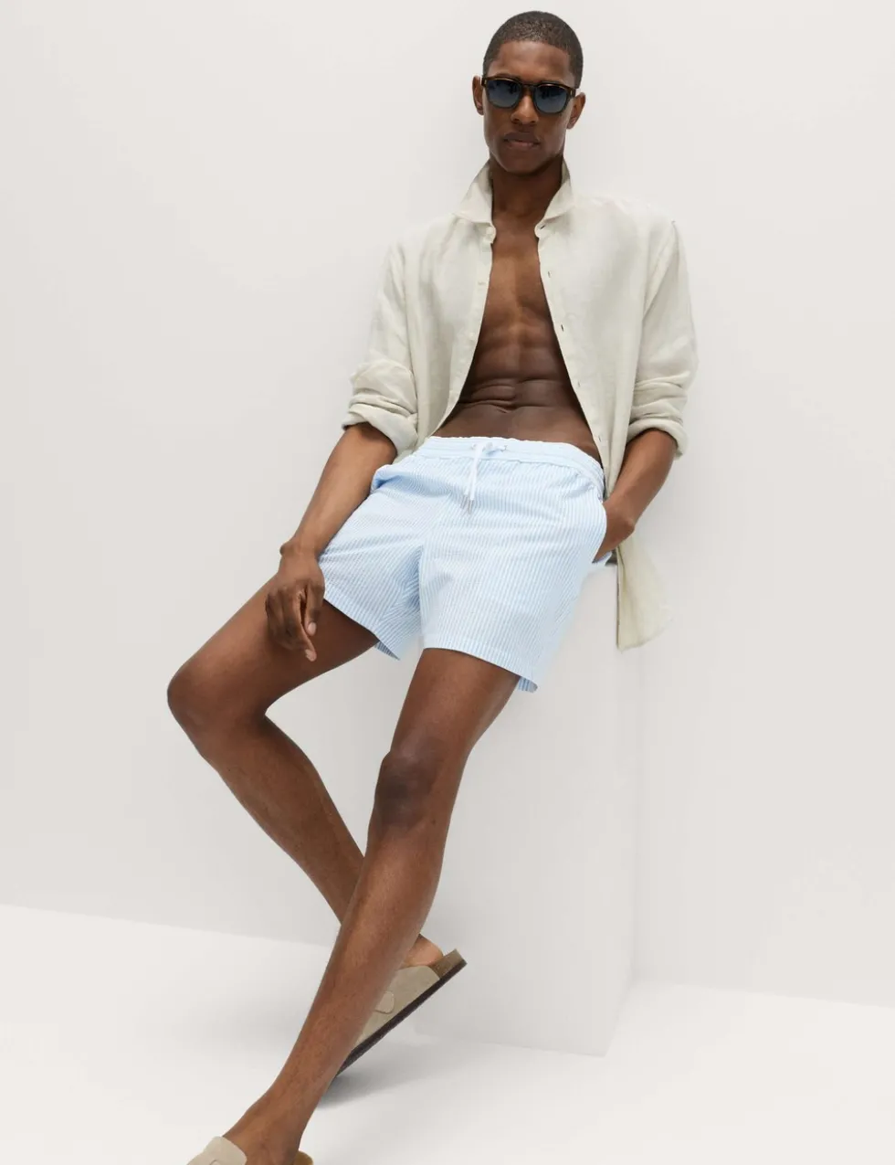Seersucker Swim Shorts