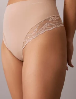 Sensual Lace High Waisted Thong