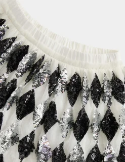 Sequin Harlequin Mesh Tutu (2-10 Yrs)