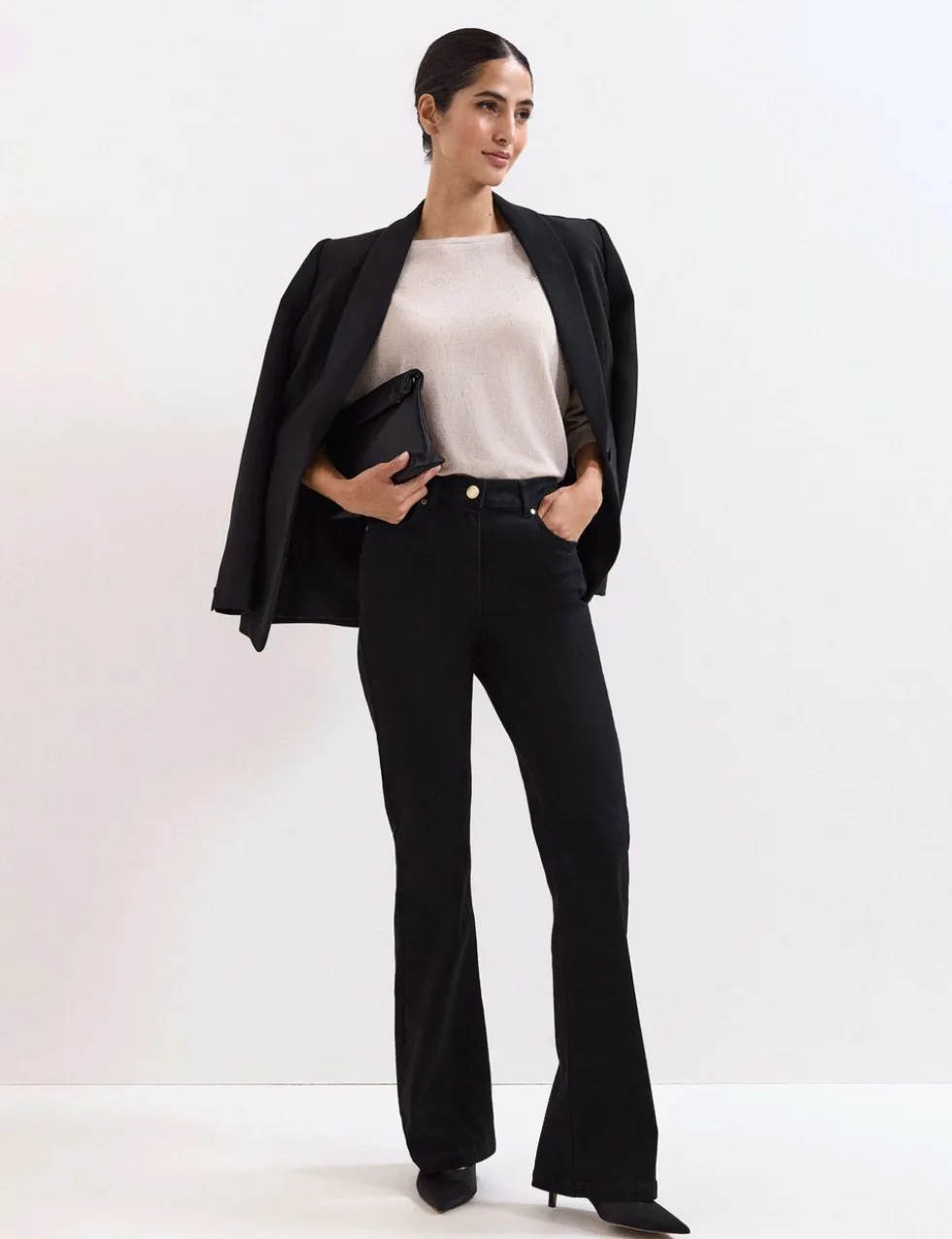 Sequin Slash Neck Batwing Sleeve Jumper