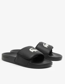 Serve Leather Slip on Pool Sliders