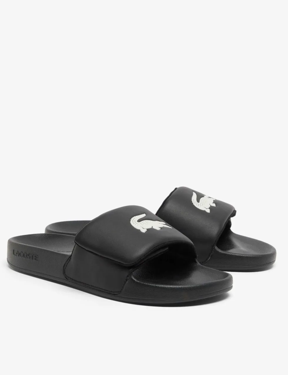 Serve Leather Slip on Pool Sliders