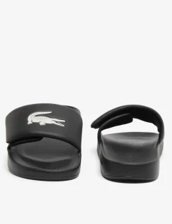Serve Leather Slip on Pool Sliders
