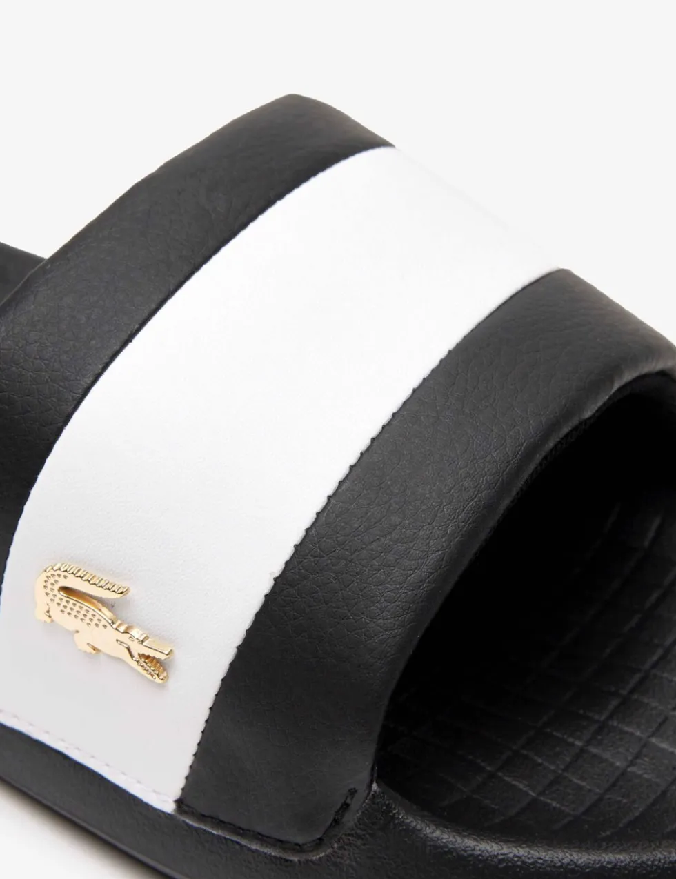 Serve Leather Slip On Pool Sliders