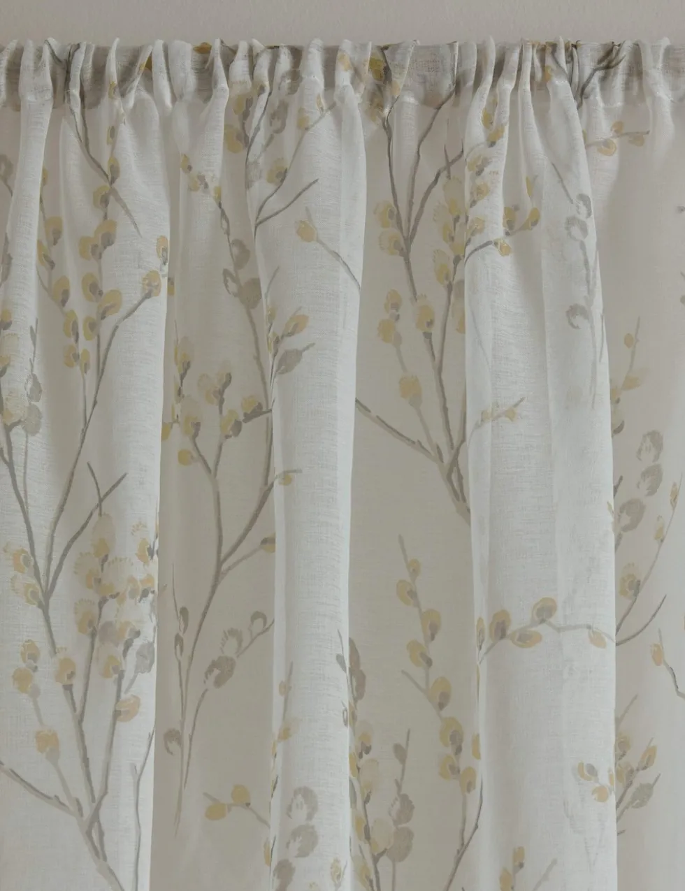 Sheer Voile Panel Slot Top Curtain