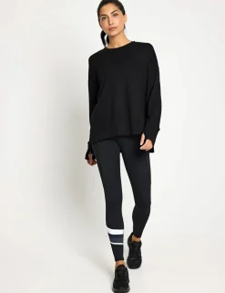 Shelby Crew Neck Step Hem Relaxed Sweat-shirt