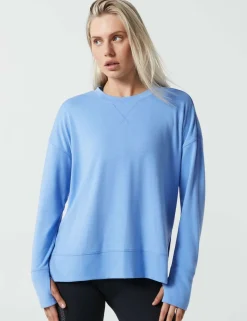 Shelby Crew Neck Step Hem Relaxed Sweat-shirt