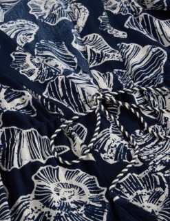Shell Print Kimono Wrap