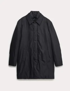 Shirt Collar Mac with Removable Bib