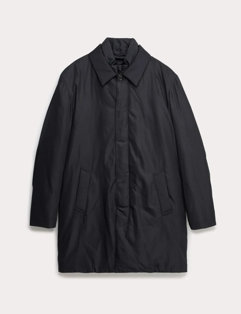 Shirt Collar Mac with Removable Bib