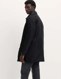 Shirt Collar Mac with Removable Bib