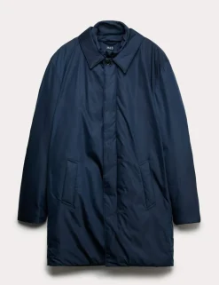 Shirt Collar Mac with Removable Bib