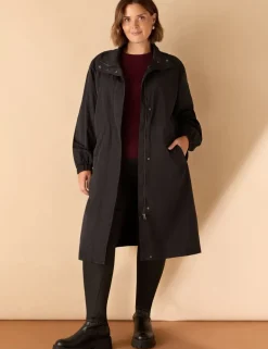 Showerproof Hooded Longline Raincoat