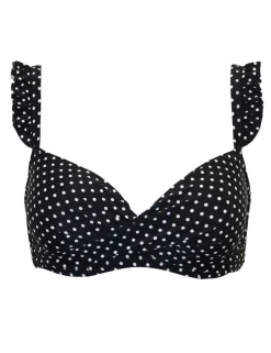 Sicily Polka Dot Padded Wired Bikini Top