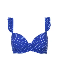 Sicily Polka Dot Padded Wired Bikini Top
