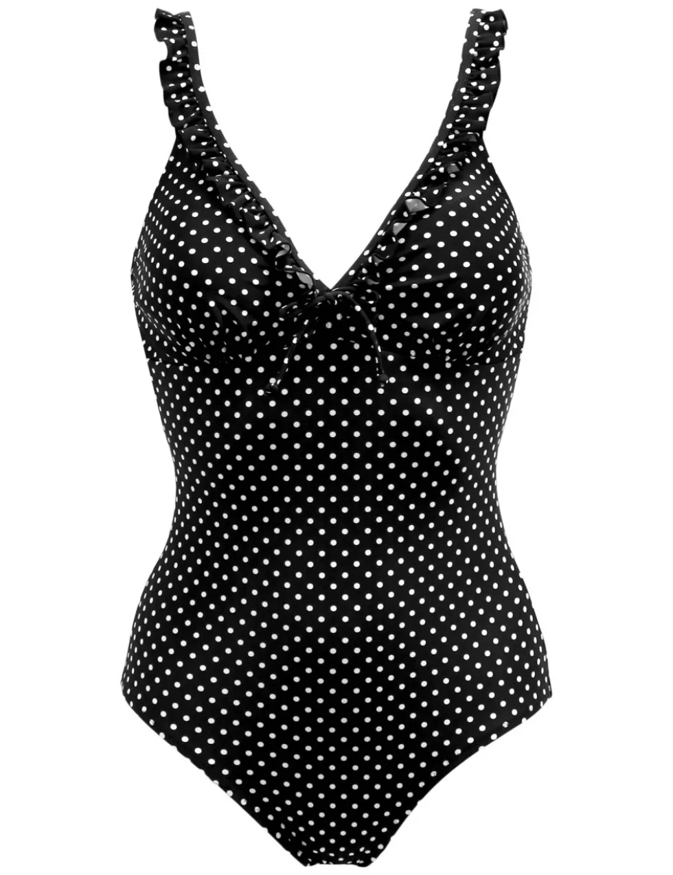 Sicily Polka Dot Tummy Control Padded V-Neck Swimsuit