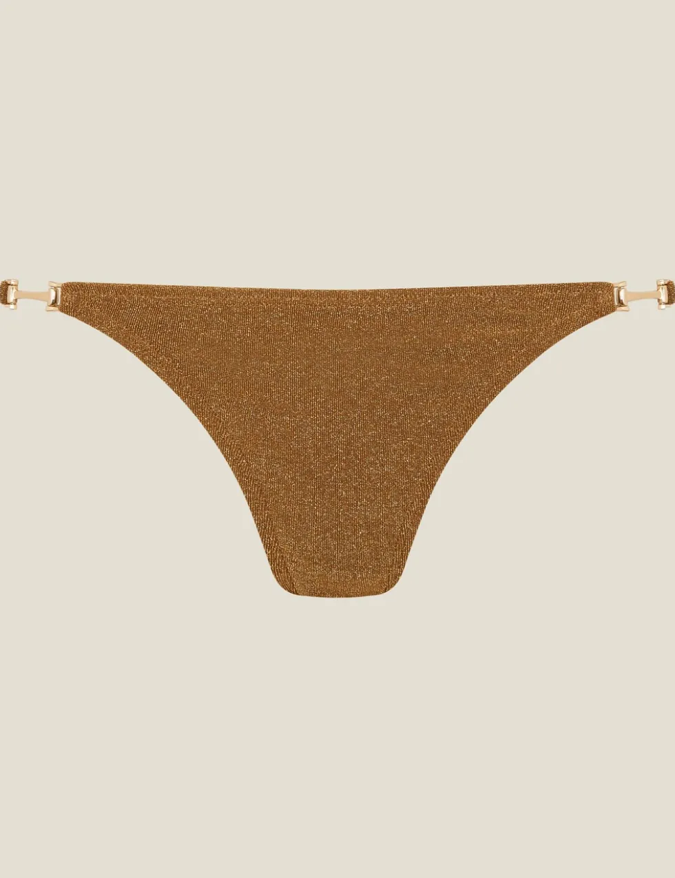 Side Detail High Leg Bikini Bottoms