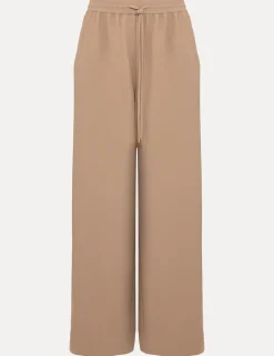 Side Stripe Drawstring Wide Leg Trousers