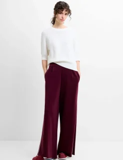 Side Stripe Wide Leg Trousers