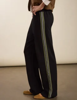 Side Stripe Wide Leg Trousers