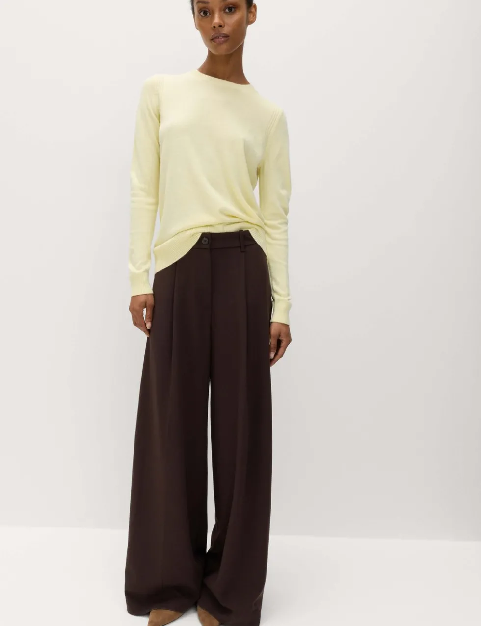 Side Stripe Wide Leg Trousers