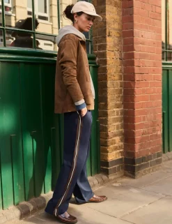 Side Stripe Wide Leg Trousers