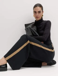 Side Stripe Wide Leg Trousers