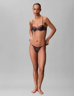 Signature Satin Animal Print Wired T-Shirt Bra (B-DD)
