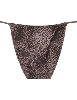 Signature Satin Animal Tanga Brazilian Knickers