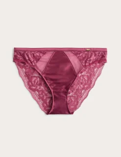 Silk & Lace High Leg Knickers