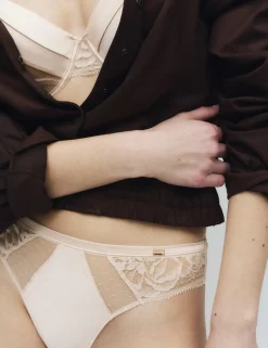 Silk & Lace High Leg Knickers