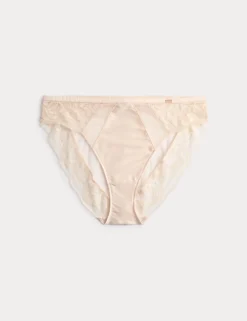 Silk & Lace High Leg Knickers