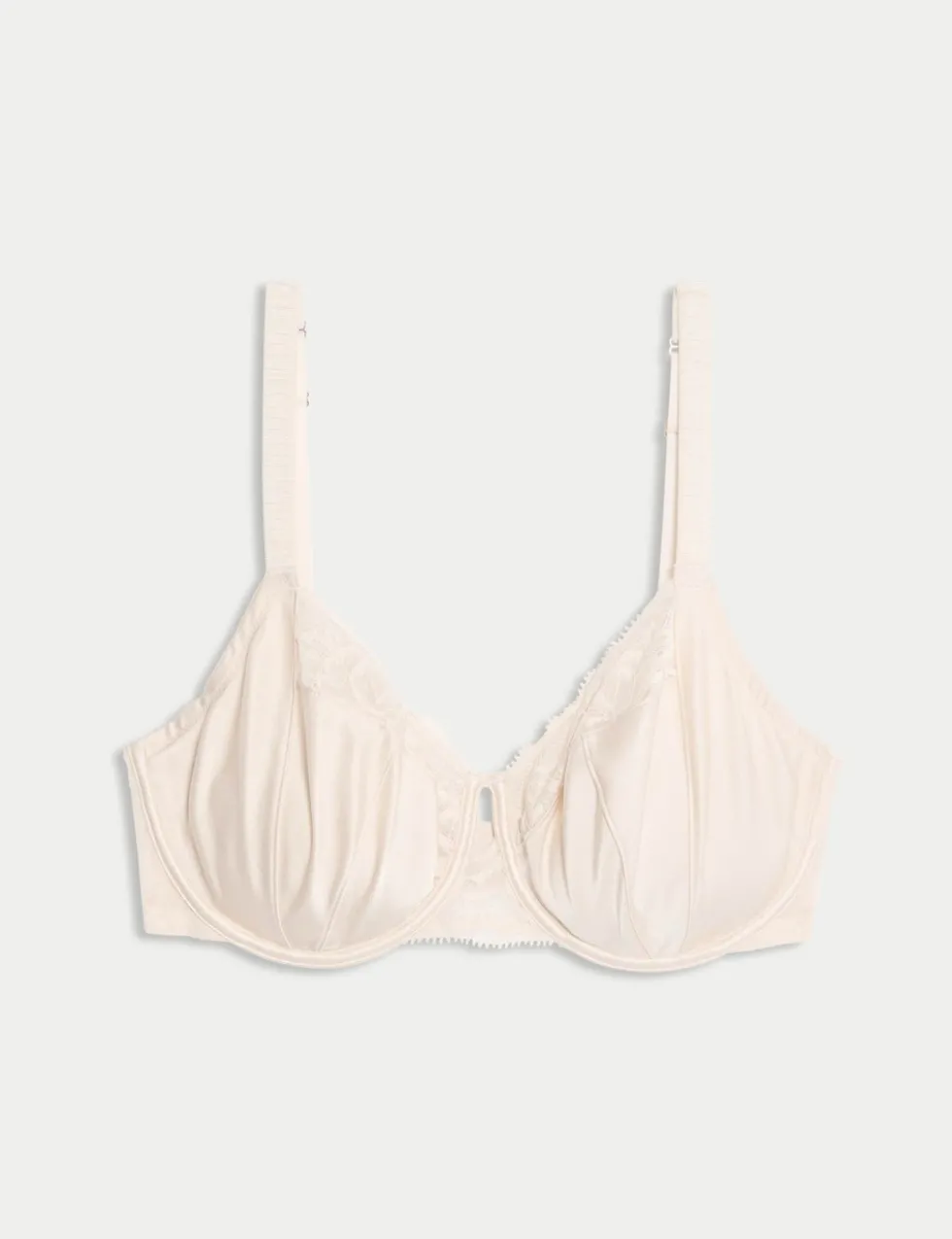 Silk & Lace Wired Balcony Bra (F-H)