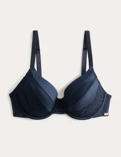 Silk & Lace Wired Full Cup Bra A-E