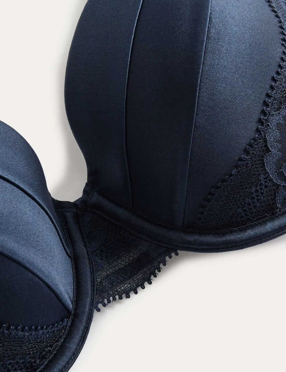 Silk & Lace Wired Full Cup Bra A-E