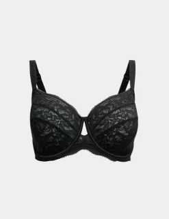 Silk & Lace Wired Minimiser Bra