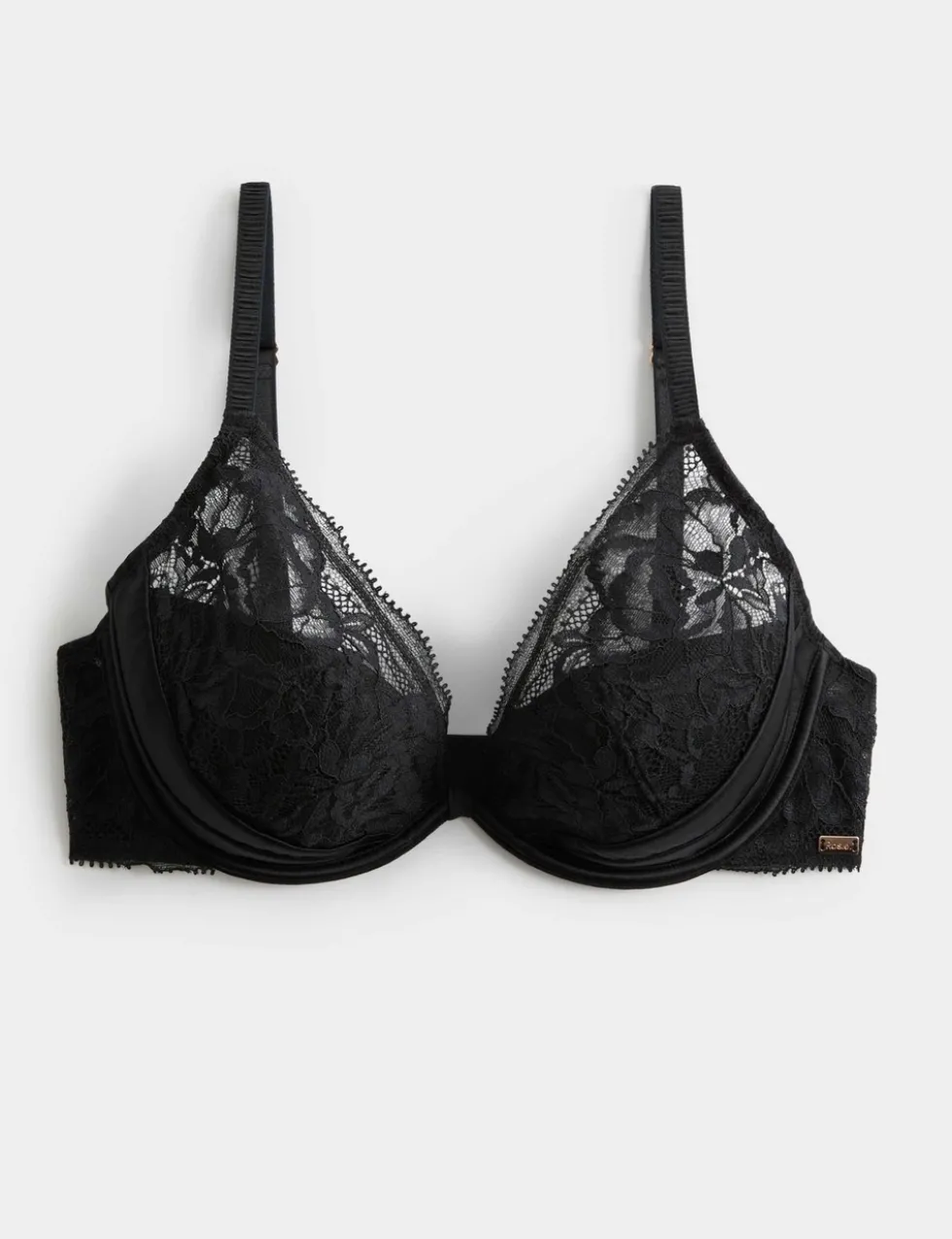 Silk & Lace Wired Plunge Bra A-E